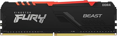 Kingston fury meilleur module d'isolation rvb pour ordinateur de bureau 16 go ddr4