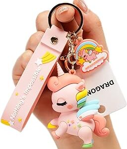 Cadeau mignon de porte-clés - porte-clés licorne accessoires kawaii porte-clés sac à dos clés de voiture porte-clés porte-clés pour enfants filles, taille unique. Diaytar Sénégal : Achetez plus, dépensez moins