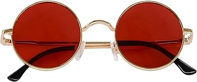 Lunettes de soleil polarisées circulaires pour hommes et femmes, lunettes de soleil vintage