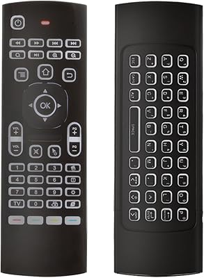 Souris à distance bifans mx3 air, télécommande rétroéclairée multifonctionnelle 2.4g, mini clavier