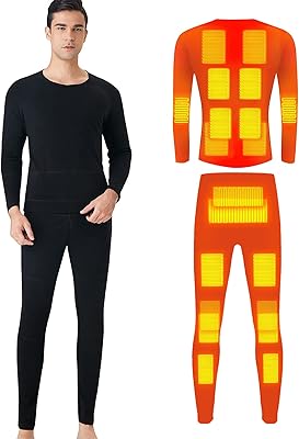 Sous-vêtements chauds pour hommes et femmes en hiver, chauffage électrique 20 zones via