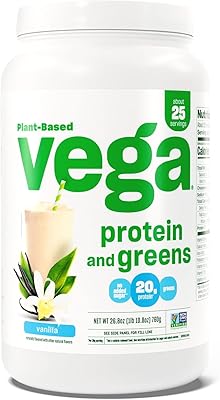 Vega protein & greens shake protéiné à base de plantes saveur vanille, poids