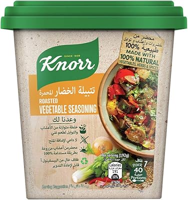 Assaisonnement aux légumes rôtis knorr pour de délicieux repas, mélange équilibré d'herbes