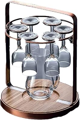 Tasse baijiu à jambe haute, petite tasse à vin domestique, avec porte-gobelet suspendu