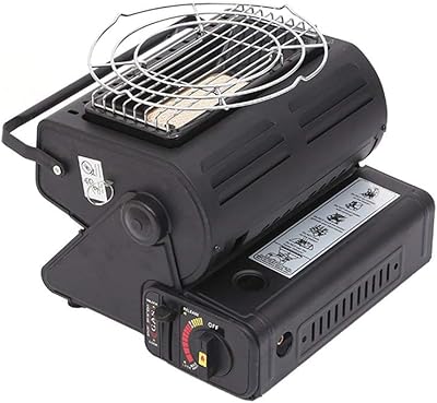 Réchauffeur à gaz portable 2 en 1, cuisinière à gaz de camping, chauffage
