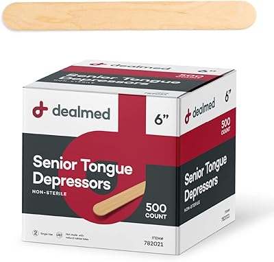 Jouet abaisse-tong dynarix pour adultes, 6", non stérile, 500 pièces