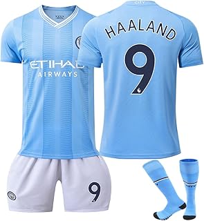 Gartarn no. 9 manchester city 23/24 kit de football à domicile pour jeunes