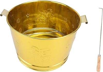 Yarnow 1 ensemble seau cheminées extérieures poubelle extérieure poubelle en métal poubelle