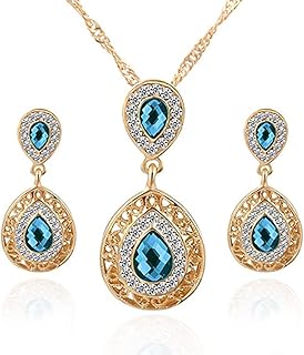 Ensemble de bijoux pour femmes collier et boucles d'oreilles en forme