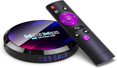 Boîtier android tv 13.0 h96 max 4 go de ram 64