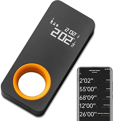 Mètre à ruban laser hoto i-ring avec bluetooth, mètre à ruban numérique