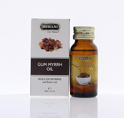 Hemani gm myrrh oil 30 ml, antiseptique 100% naturel pour les aphtes
