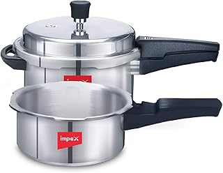 Autocuiseur impex en aluminium avec base à induction et couvercle externe de abc