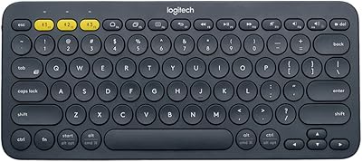 Clavier anglais sans fil logitech k380 compatible avec plusieurs appareils - noir