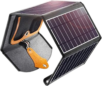 Chargeur solaire pliable choetech 22w chargeur portable avec 2 ports usb de batterie
