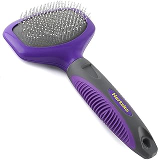 Brosse à épingles hertzko - pour chiens et chats à poils longs