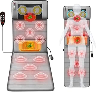 Tapis de massage complet du corps avec 20 têtes de massage shiatsu pour le cou et le massage, oreiller dorsal chauffant électrique multifonctionnel pour soulager les douleurs du dos, du bas du dos et des jambes. Des économies garanties sur chaque commande avec Diaytar
