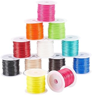 Bh panda hole 12 bobines de fil de polyester ciré 1 mm, 12