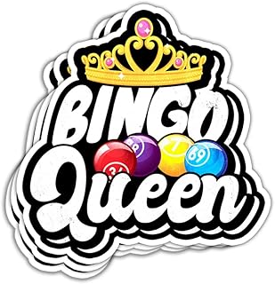 - 3pcs- autocollant reine de bingo jeux drôle balles joueur amant