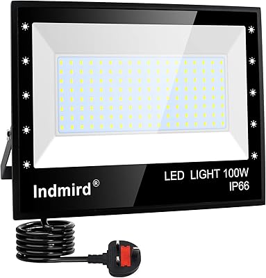 Projecteur led extérieur 100 w indemored 10 000 lumens lumière du jour