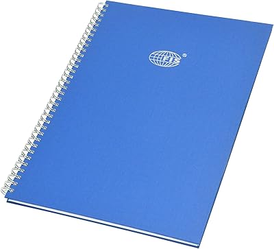 Livres manuscrits fis, règle simple de 8 mm avec spirale, 96 feuilles, 2