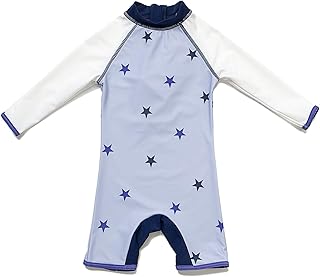 Combinaison de soleil une pièce zippée pour bébé garçon upf 50+ l/s