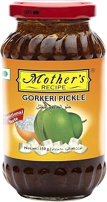 Recette de mère gujrati gurkiri pickle s/mangue 350g, rouge
