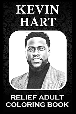 Livre de coloriage pour adultes en relief : des pages de kevin hart