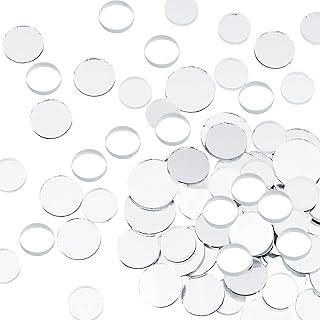 120 pièces bh pandahall carreaux de mosaïque en verre miroir rond pour la décoration
