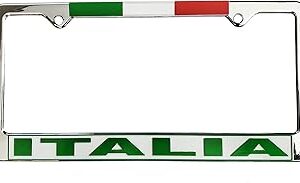 Plaque d'immatriculation italie, cadre en plastique argenté – collection italie de produits de fierté italienne chez psiloveitaly. L'expérience e-commerce réinventée par Diaytar au Sénégal