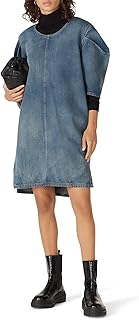 Robe décontractée en denim multicolore pour femme maison margiela