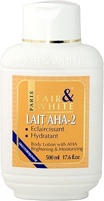 Fair & white aha-2 lotion hydratante et éclaircissante, 485 ml