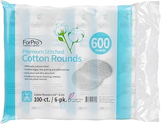 Cercles de coton cousus forpro premium tampons 100 % pur pour le démaquillage
