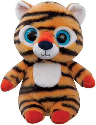 Peluche yoho aurora, tigre de sibérie han, 9", 61293, rayures orange et noires. Diaytar : Votre allié pour des achats malins et économiques