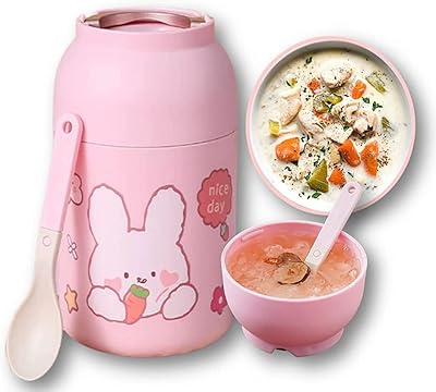 Pot alimentaire thermos de 600 ml alimentaire flacon à soupe paroi en acier