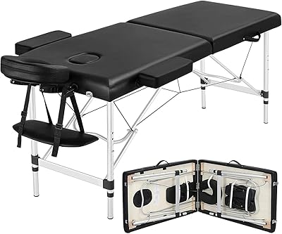Lit pliant professionnel, table de massage réglable cool baby avec cadre en bois