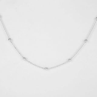 Collier en argent sterling 925 chaîne de bijoux pour femmes pendentif simple