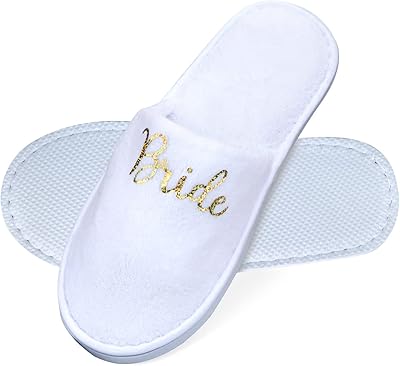 Urbazar pantoufles de mariée en coton moelleux spa maison pantoufles pour femmes mariée tribu chaussures de mariage, taille unique. Diaytar : Le e-commerce qui respecte votre budget