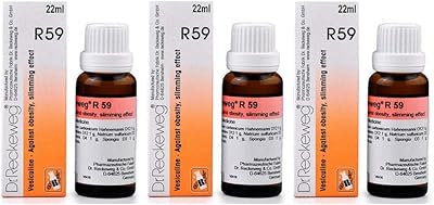 Dr. reckwig gouttes minceur et obésité r59, 22 ml chacune (pack de 3)