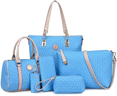 Ensemble de sacs à main pour femme, 6 pièces, grand sac à main