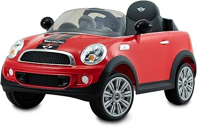 Voiture télécommandée rollplay mini cooper s roadster 6v, fonctionnant sur batterie, vitesse maximale