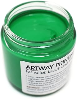 Encre d'imprimerie artway 120 ml - pour impression bloc et lino - vert