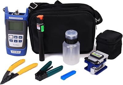 Kit d'outils de terminaison de fibre optique d'assemblage ftth 9 en 1 avec