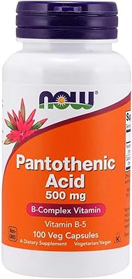 Now suppléments, acide pantothénique (vitamine b5) 500 mg, complexe de vitamines b, 100