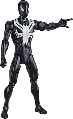 Figurine de super-héros en costume noir spider-man marvel titan series figurine. Électroménager, mode, beauté... Diaytar a tout en stock