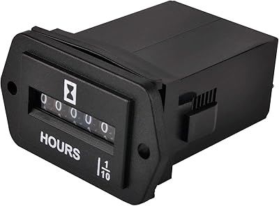 Honormeet compteur horaire analogique, ac 110 v à 250 v, heures totales