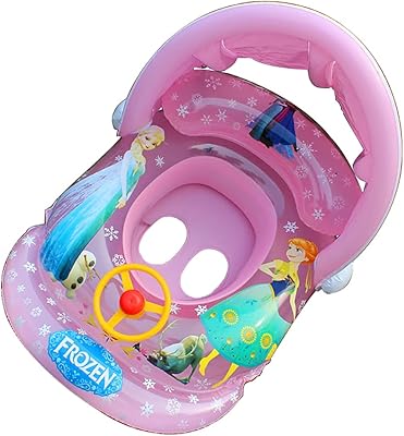 Flotteur de piscine pour enfants bouée gonflable jouets flottants avec auvent