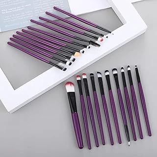 Ensemble de 20 pinceaux de maquillage en poils de chèvre pour femme