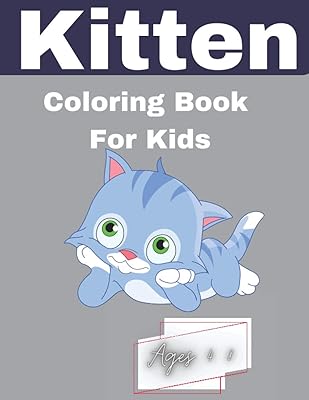 Livre de coloriage de chatons pour les enfants de 4 à 8 ans