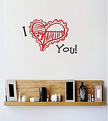 Vinyl reset 1 - 5 °c 2338 i love you heart quote décoration